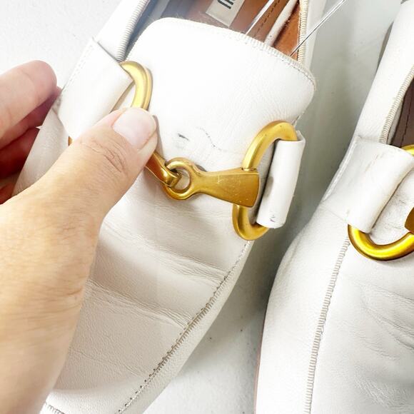 bibi lou Bibi Lou Zagreb Loafers ivory leather slip on women's EU 38 US 7.5 8 - Picture 4 of 6